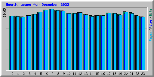 Hourly usage for December 2022