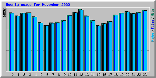 Hourly usage for November 2022